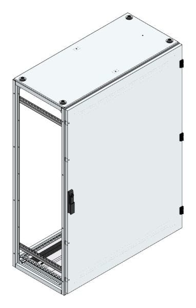 MEHLER - Alu-Anreihschrank BxHxT 1000x1400x500mm o. Rückwand, o. Seitenwand, m. Türe 1fl.