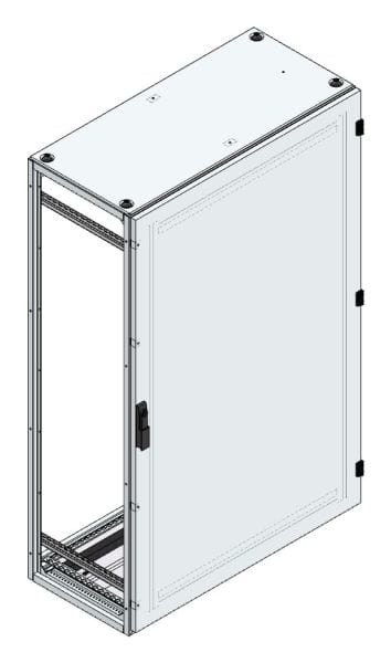 MEHLER - Alu-Anreihschrank BxHxT 1000x1600x500mm o. Rückwand, o. Seitenwand, m. Türe 1fl.