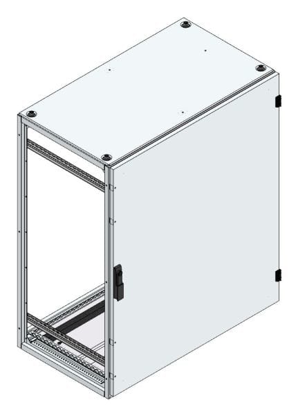MEHLER - Alu-Anreihschrank BxHxT 1000x1200x600mm o. Rückwand, o. Seitenwand, m. Türe 1fl.