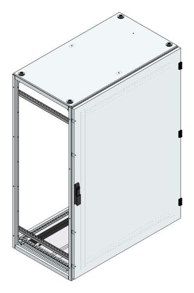 MEHLER - Alu-Anreihschrank BxHxT 1000x1400x600mm o. Rückwand, o. Seitenwand, m. Türe 1fl.
