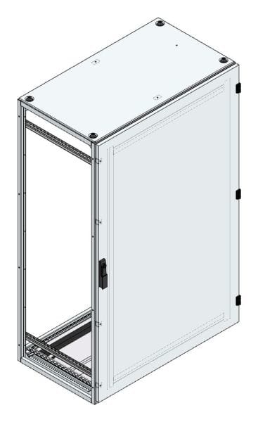 MEHLER - Alu-Anreihschrank BxHxT 1000x1600x600mm o. Rückwand, o. Seitenwand, m. Türe 1fl.