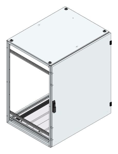 MEHLER - Alu-Anreihschrank BxHxT 1000x1200x800mm o. Rückwand, o. Seitenwand, m. Türe 1fl.
