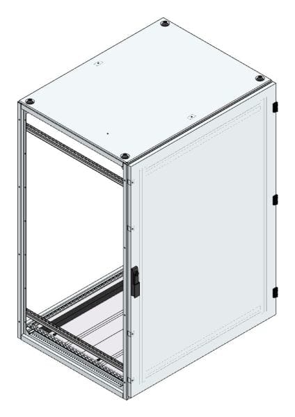 MEHLER - Alu-Anreihschrank BxHxT 1000x1400x800mm o. Rückwand, o. Seitenwand, m. Türe 1fl.