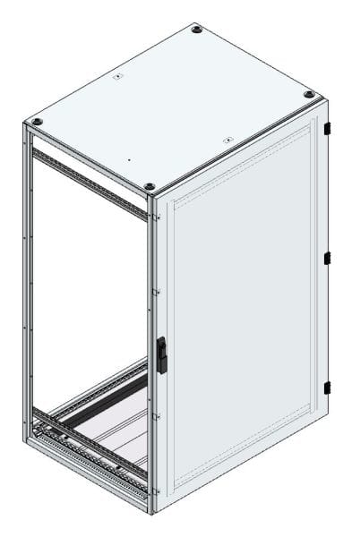 MEHLER - Alu-Anreihschrank BxHxT 1000x1600x800mm o. Rückwand, o. Seitenwand, m. Türe 1fl.