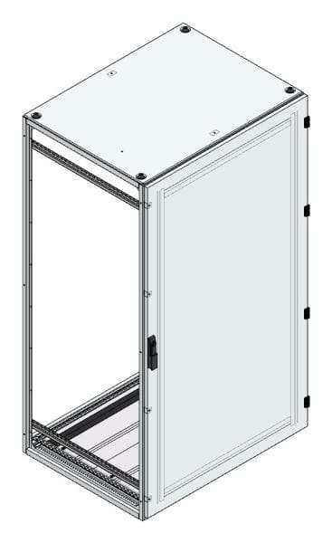 MEHLER - Alu-Anreihschrank BxHxT 1000x1800x800mm o. Rückwand, o. Seitenwand, m. Türe 1fl.