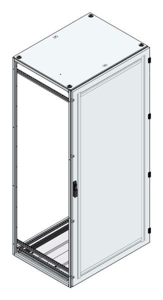 MEHLER - Alu-Anreihschrank BxHxT 1000x2200x800mm o. Rückwand, o. Seitenwand, m. Türe 1fl.