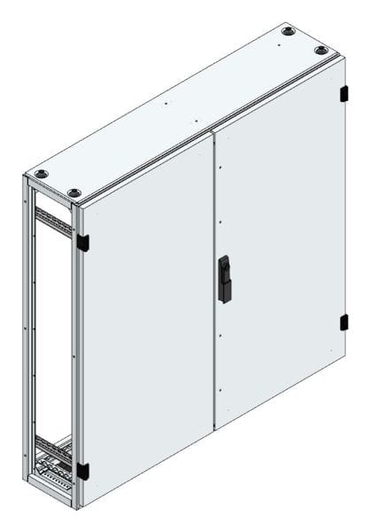 MEHLER - Alu-Anreihschrank BxHxT 1200x1200x300mm o. Rückwand, o. Seitenwand, m. Türe 2fl.