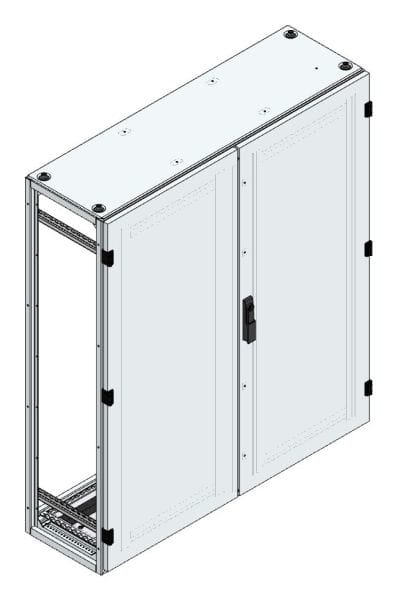 MEHLER - Alu-Anreihschrank BxHxT 1200x1400x400mm o. Rückwand, o. Seitenwand, m. Türe 2fl.