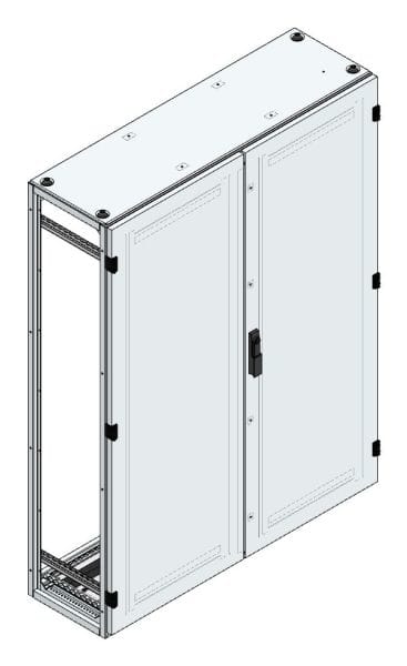 MEHLER - Alu-Anreihschrank BxHxT 1200x1600x400mm o. Rückwand, o. Seitenwand, m. Türe 2fl.
