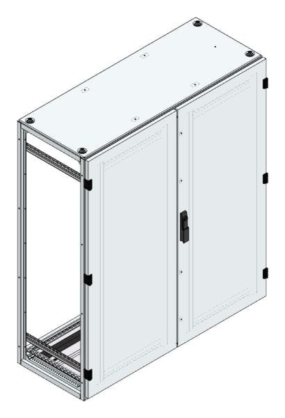 MEHLER - Alu-Anreihschrank BxHxT 1200x1400x500mm o. Rückwand, o. Seitenwand, m. Türe 2fl.