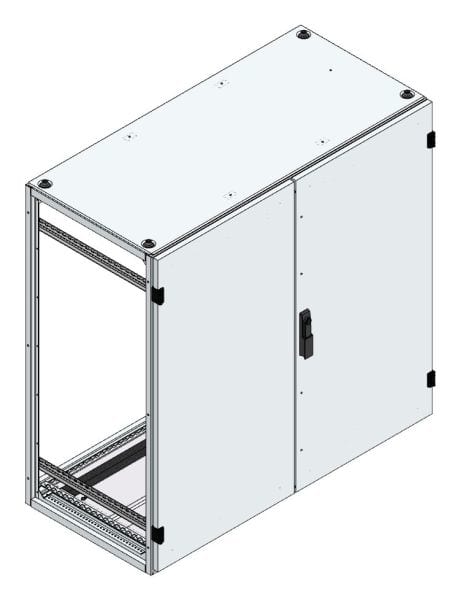 MEHLER - Alu-Anreihschrank BxHxT 1200x1200x600mm o. Rückwand, o. Seitenwand, m. Türe 2fl.