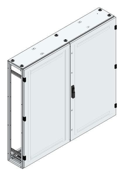 MEHLER - Alu-Anreihschrank BxHxT 1500x1400x300mm o. Rückwand, o. Seitenwand, m. Türe 2fl.