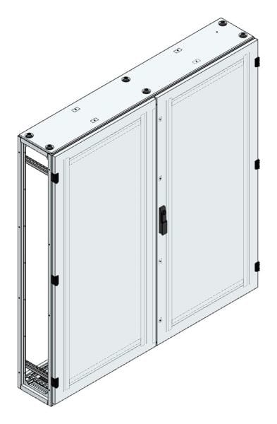 MEHLER - Alu-Anreihschrank BxHxT 1500x1600x300mm o. Rückwand, o. Seitenwand, m. Türe 2fl.