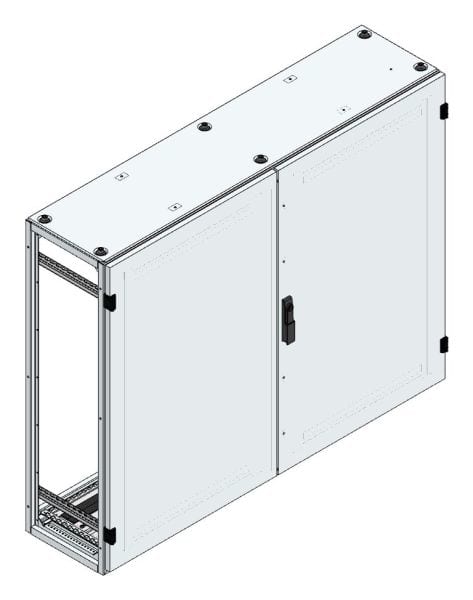 MEHLER - Alu-Anreihschrank BxHxT 1500x1200x400mm o. Rückwand, o. Seitenwand, m. Türe 2fl.