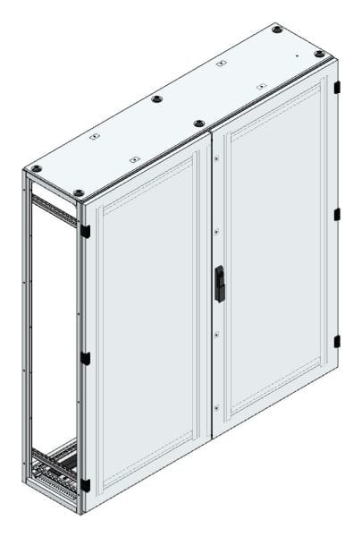MEHLER - Alu-Anreihschrank BxHxT 1500x1600x400mm o. Rückwand, o. Seitenwand, m. Türe 2fl.