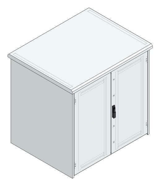 MEHLER - Outdoorschaltschrank, doppelwandig Breite 1300 x Höhe 1260 x Tiefe 1000mm