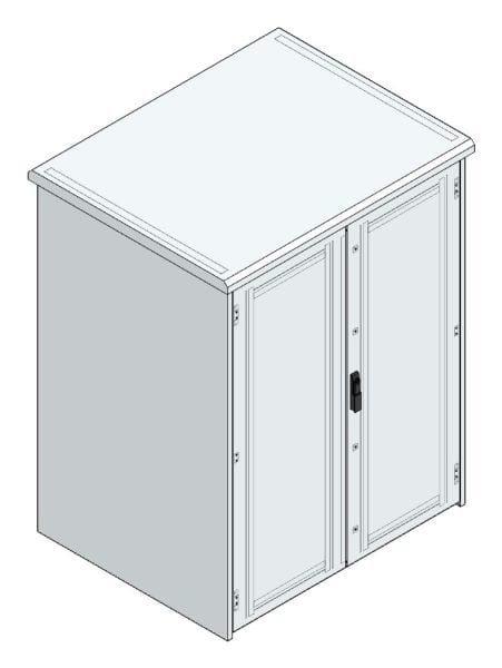 MEHLER - Outdoorschaltschrank, doppelwandig Breite 1300 x Höhe 1600 x Tiefe 1000mm