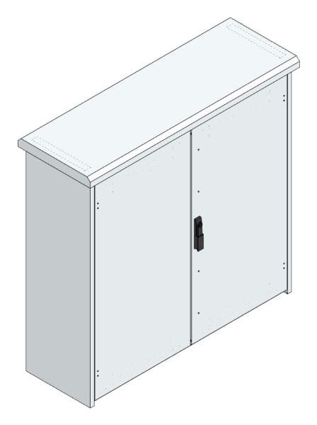 MEHLER - Outdoorschaltschrank, doppelwandig Breite 1300 x Höhe 1260 x Tiefe 400mm