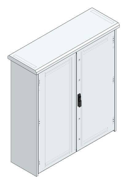 MEHLER - Outdoorschaltschrank, doppelwandig Breite 1300 x Höhe 1460 x Tiefe 400mm