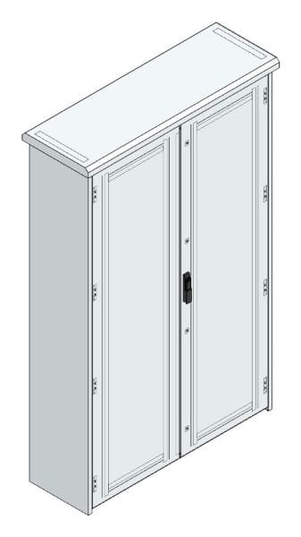 MEHLER - Outdoorschaltschrank, doppelwandig Breite 1300 x Höhe 2060 x Tiefe 400mm