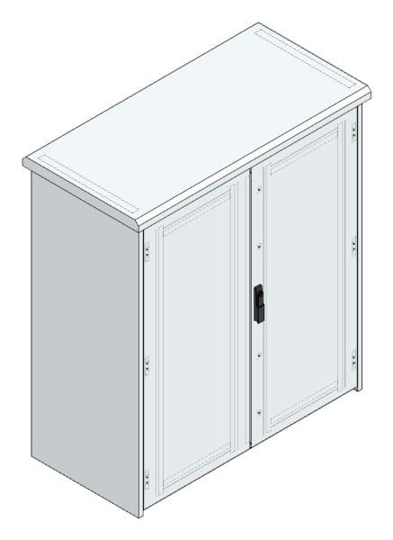 MEHLER - Outdoorschaltschrank, doppelwandig Breite 1300 x Höhe 1460 x Tiefe 600mm