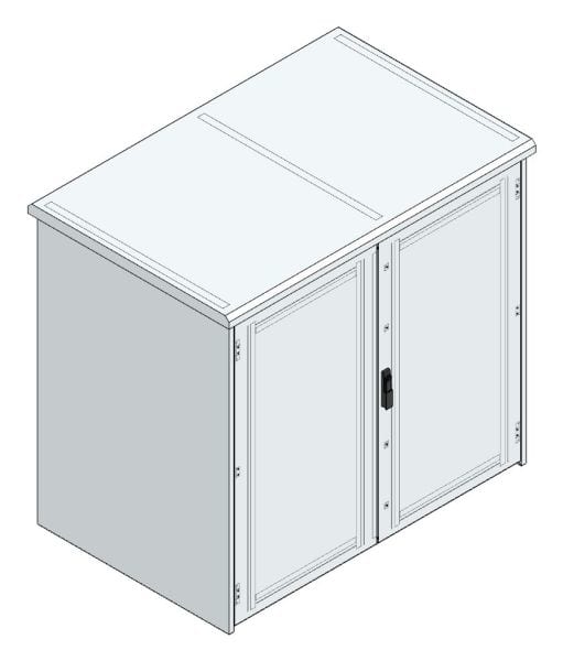 MEHLER - Outdoorschaltschrank, doppelwandig Breite 1600 x Höhe 1460 x Tiefe 1000mm