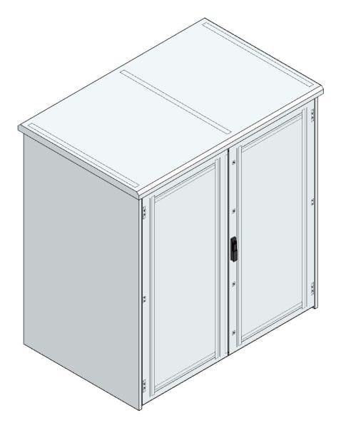 MEHLER - Outdoorschaltschrank, doppelwandig Breite 1600 x Höhe 1600 x Tiefe 1000mm