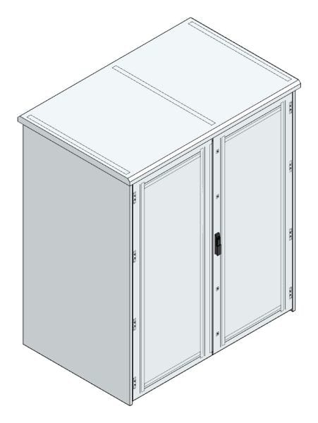 MEHLER - Outdoorschaltschrank, doppelwandig Breite 1600 x Höhe 1860 x Tiefe 1000mm