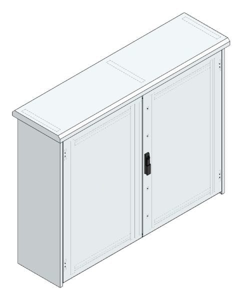 MEHLER - Outdoorschaltschrank, doppelwandig Breite 1600 x Höhe 1260 x Tiefe 400mm