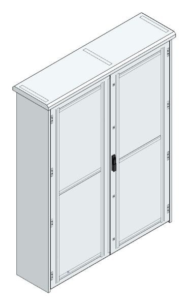MEHLER - Outdoorschaltschrank, doppelwandig Breite 1600 x Höhe 2060 x Tiefe 400mm