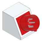 MEHLER - Konsole f. CEE 5x16/5x32A oder Gerätestecker gerade