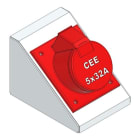 MEHLER - Konsole für CEE 5x16A/5x32A schräg