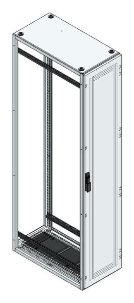 MEHLER - V2A-Anreihschrank BxHxT 400x2000x800mm o. Rückwand, o. Seitenwand, m. Türe 1fl.