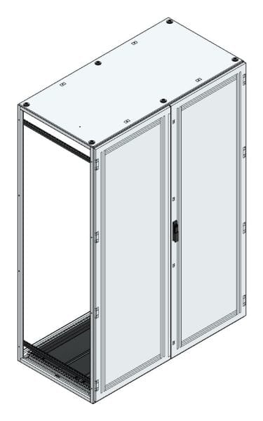 MEHLER - V2A-Anreihschrank BxHxT 1500x2200x800mm o. Rückwand, o. Seitenwand, m. Türe 2fl.