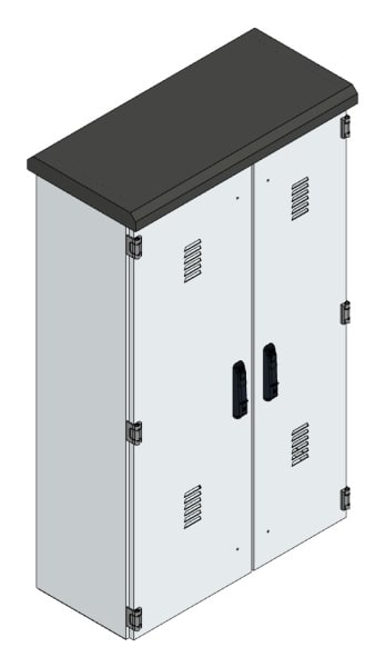 MEHLER - Pumpenverteiler +EVU-Teil, ALU, 2ZP Außen: B800xH1350xT360mm