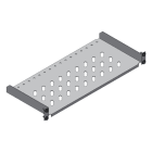 MEHLER - 19'' Fachboden 1HE, geschlitzt, max. 20kg Tiefe 200mm, vorne geschraubt