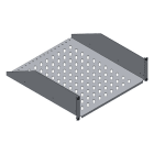 MEHLER - 19'' Fachboden 3HE, geschlitzt, max. 30kg Tiefe 500mm, vorne geschraubt