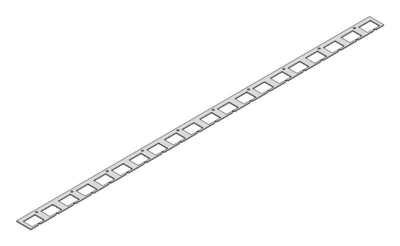 MEHLER - Draht Rangierleiste 980mm 2mm Kunststoff