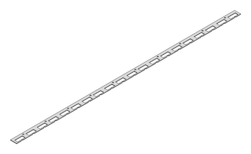 MEHLER - Draht Rangierleiste 980mm 2mm Kunststoff f. Verdrahtung hinter der Tragschiene