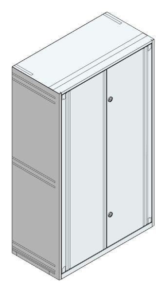 MEHLER - Standverteiler leicht m. Tür u. RW, IP40,außen B1205xH2050xT600mm