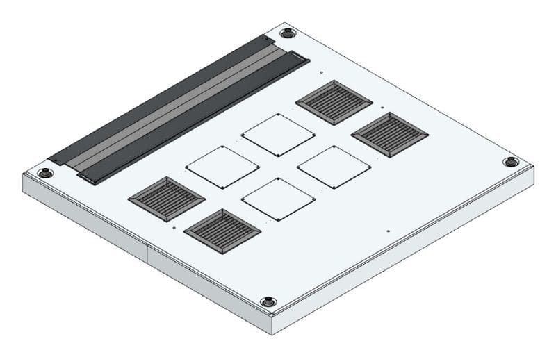 MEHLER - Lüftungsdachblech + TH + kpl.
