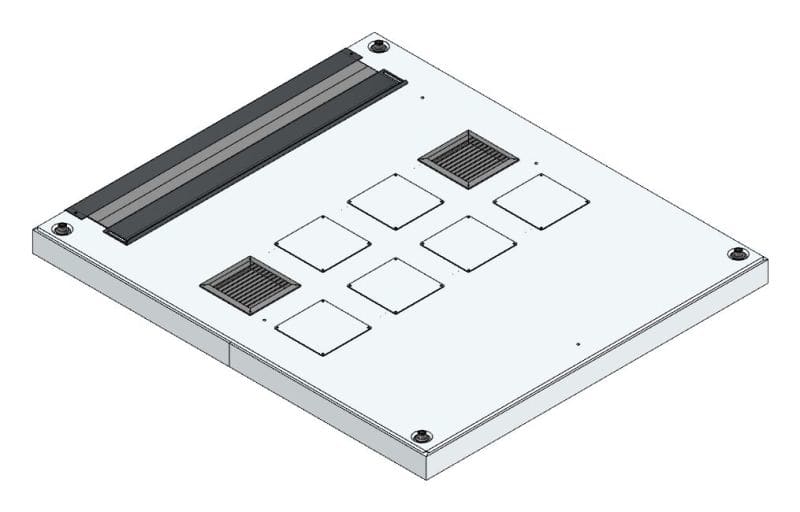 MEHLER - Lüftungsdachblech + TH + kpl.