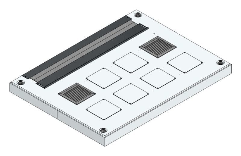 MEHLER - Lüftungsdachblech + TH + kpl.