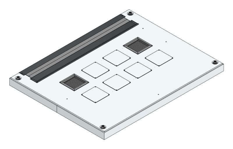 MEHLER - Lüftungsdachblech + TH + kpl.