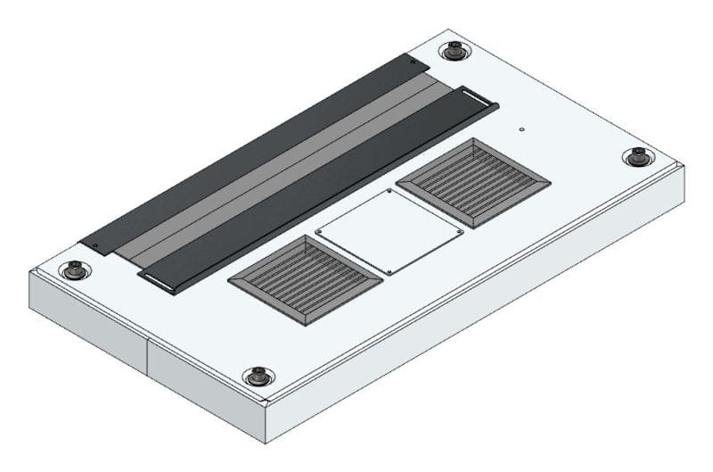 MEHLER - Lüftungsdachblech + TH + kpl.