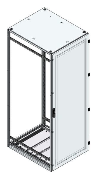 MEHLER - Alu-Anreihschrank BxHxT 800x2200x1000mm