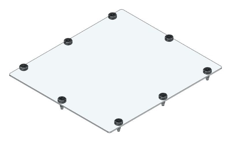 MEHLER - AM-Flanschplatte KS Blind 185x165mm