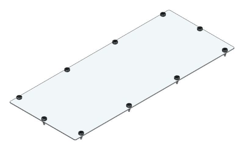 MEHLER - AM-Flanschplatte KS Blind 400x165mm