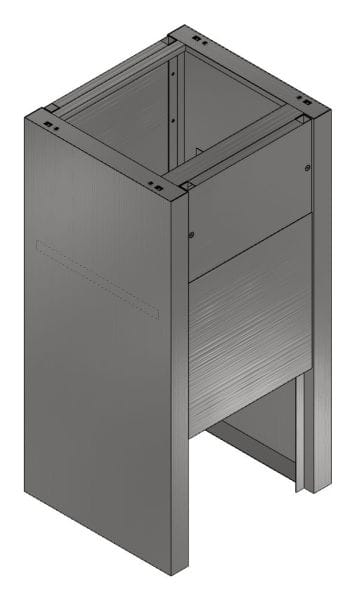 MEHLER - Sockel CN.as 1-fach, V4A geschliffen