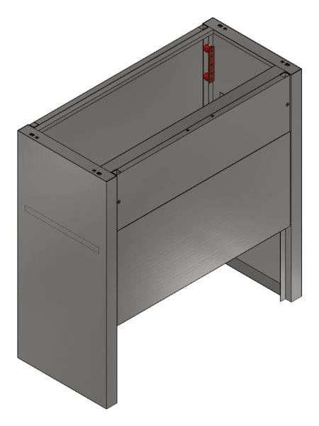 MEHLER - Sockel CN.as 2-fach, V4A geschliffen